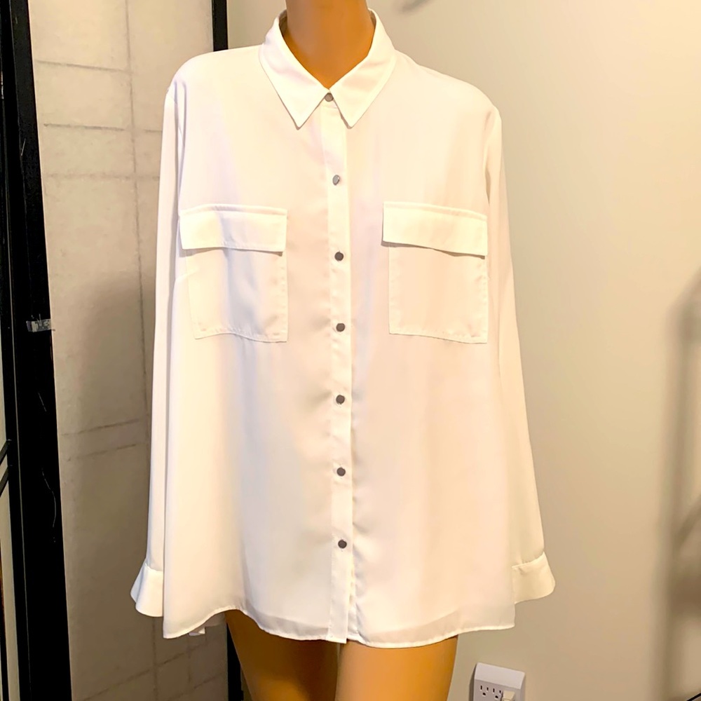 JONES NEW YORK OFFICE CAREER BLOUSE XL LIKE NEW!